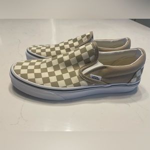 Authentic Vans classic checkerboard slip on